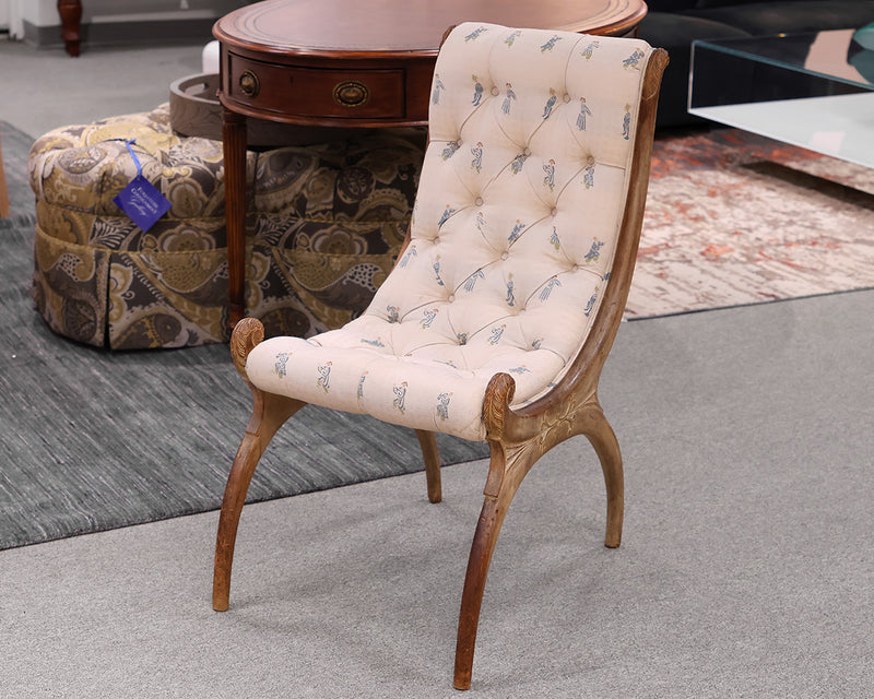 Pair of Vintage Japanese Obi Chairs