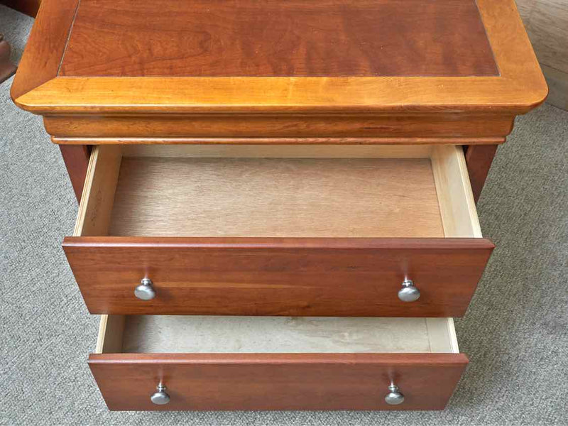 Stanley Louis Phillip Style Cherry  2 Drawer Nightstand