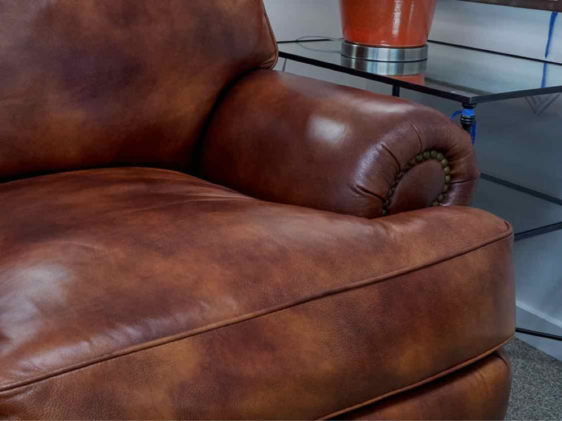 Hancock and Moore Cognac Sauvage Sofa