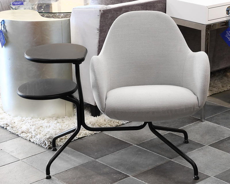 Bla Station Trestle Base Armchair with Side Tables