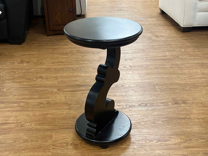 Black Scrolled Side Table