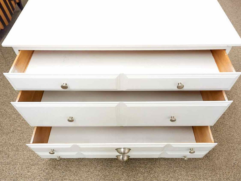 White Three Drawer Dresser