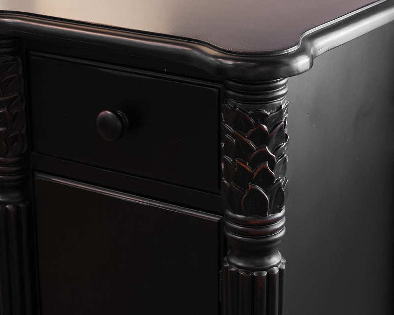 Jaclyn Smith 'Largo' Black Finish  Server with Fluted Legs