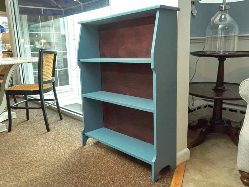 'Sea Turf Blue' Finish  3 Shelf Bookcases