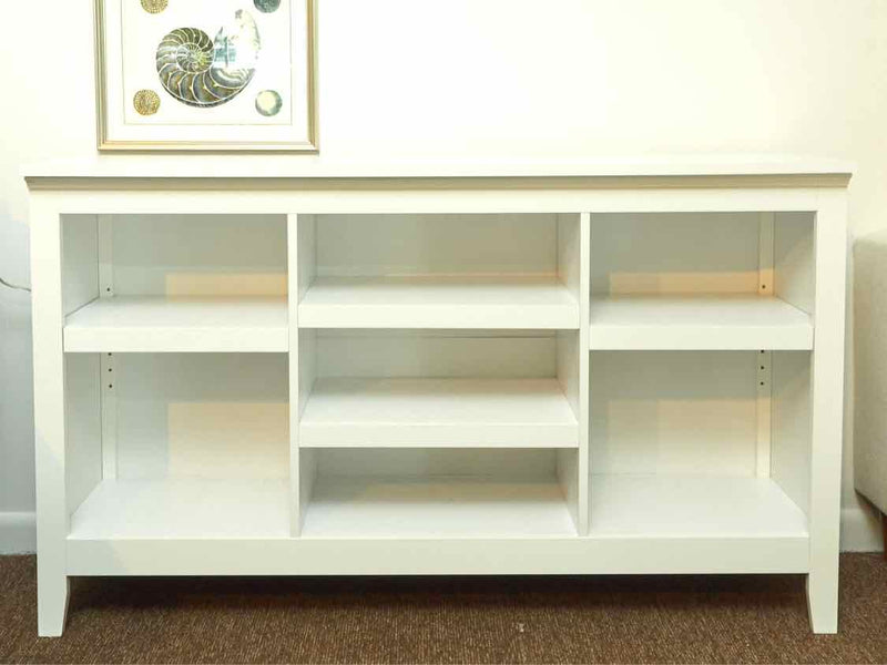 White 4 Adjustable Shelf Bookcase