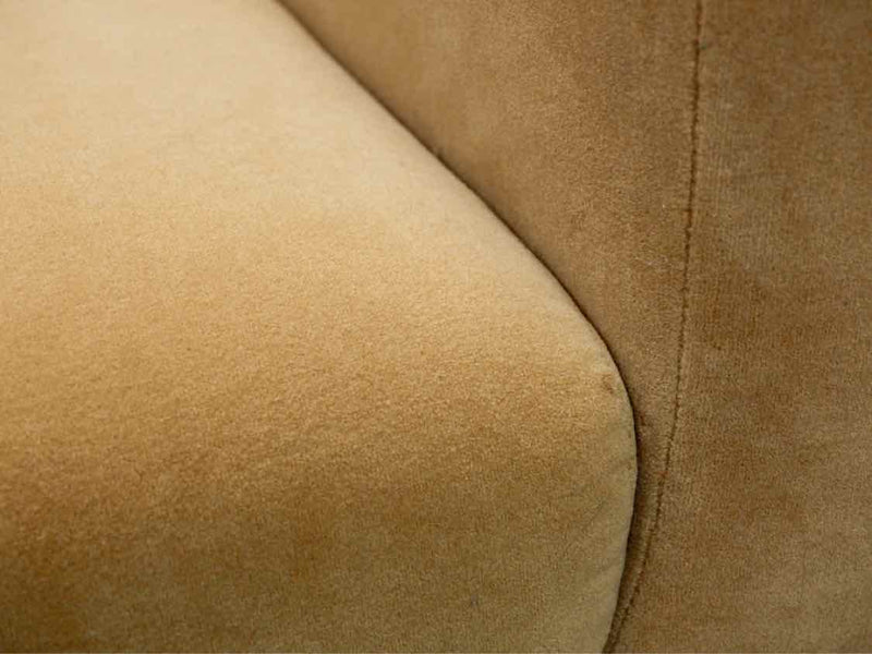 RH Mohair Upholstered  Arm Chair in Melon