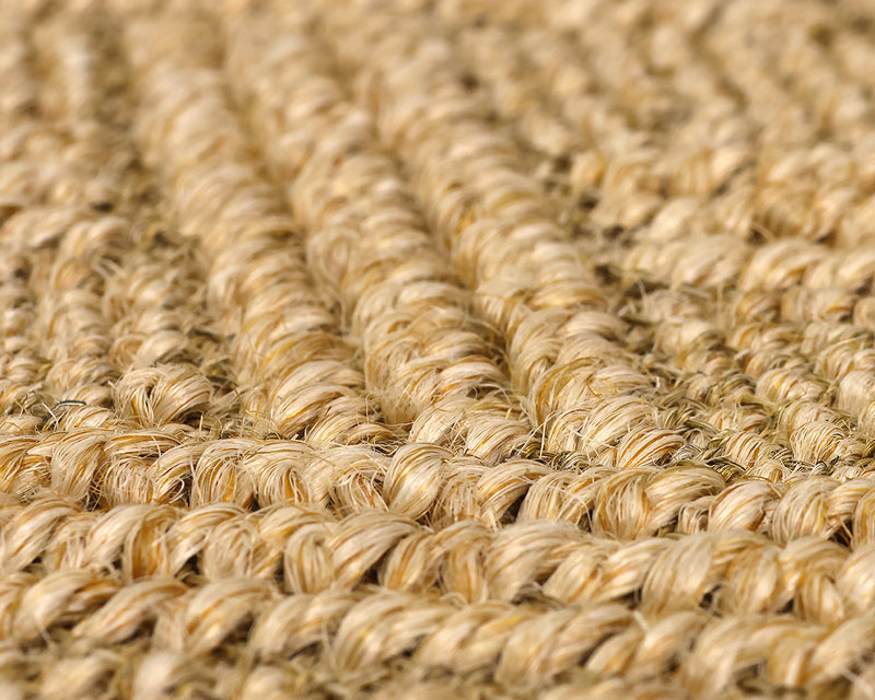 Sisal Basket Weave  Rubber Back Area Rug