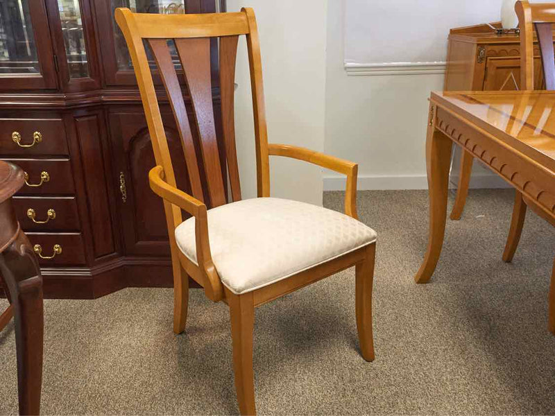 Stanley 'Capri' 2 Tone Maple & Mahogany Table & 6 'Capri' Chair Set