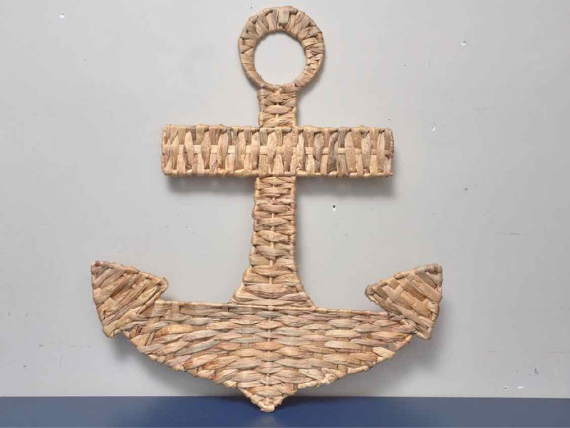 Seagrass Anchor Wall Decor