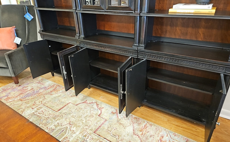 Aspen Home Black Bookcase with Red Undertone