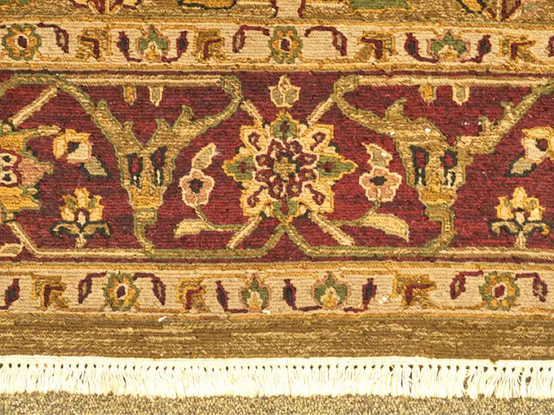 Red & Olive Persian Area Rug