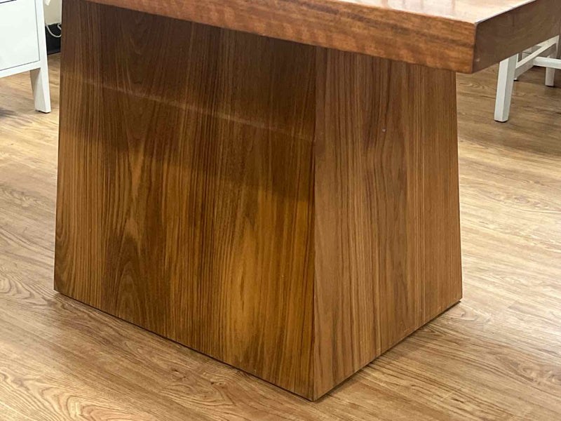 Square Cherry Pedestal Dining Table