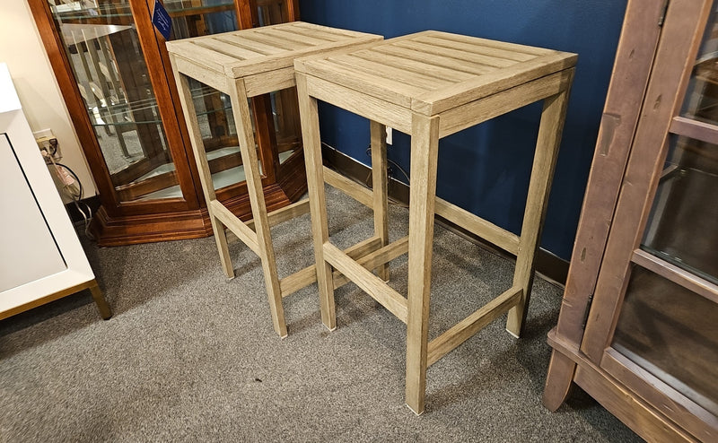 Pair of Pottery Barn Outdoor Bar Stools