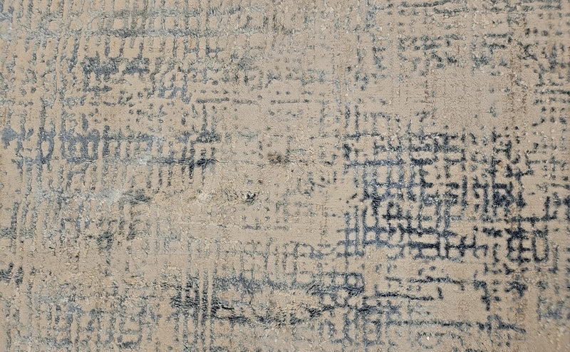 Contemporary Area Rug in Teal, Blue and Silver