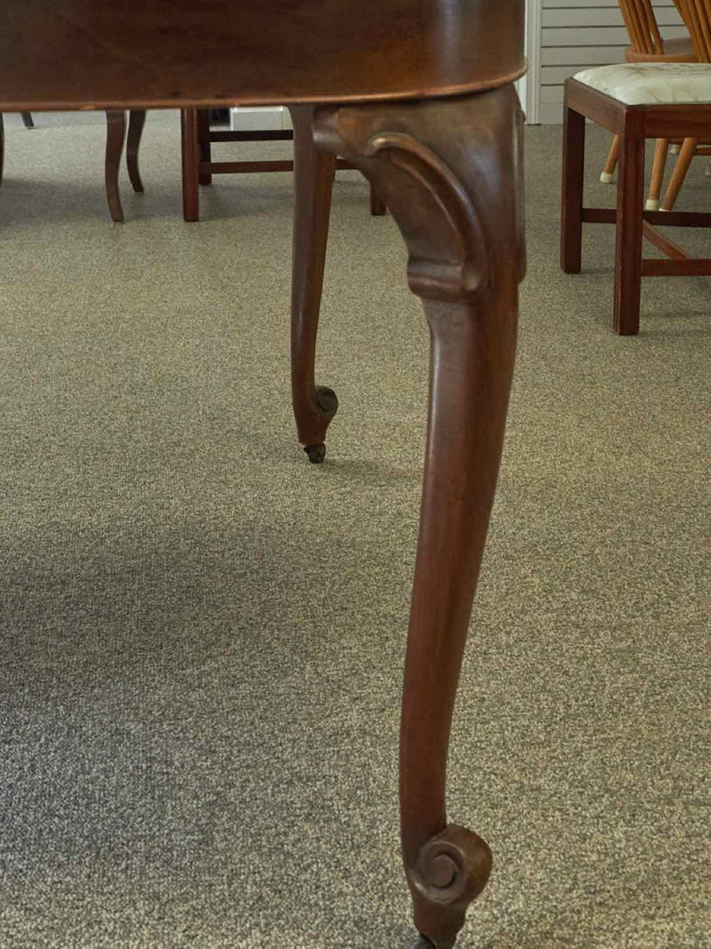 Mahogany Queen Anne Dining Table