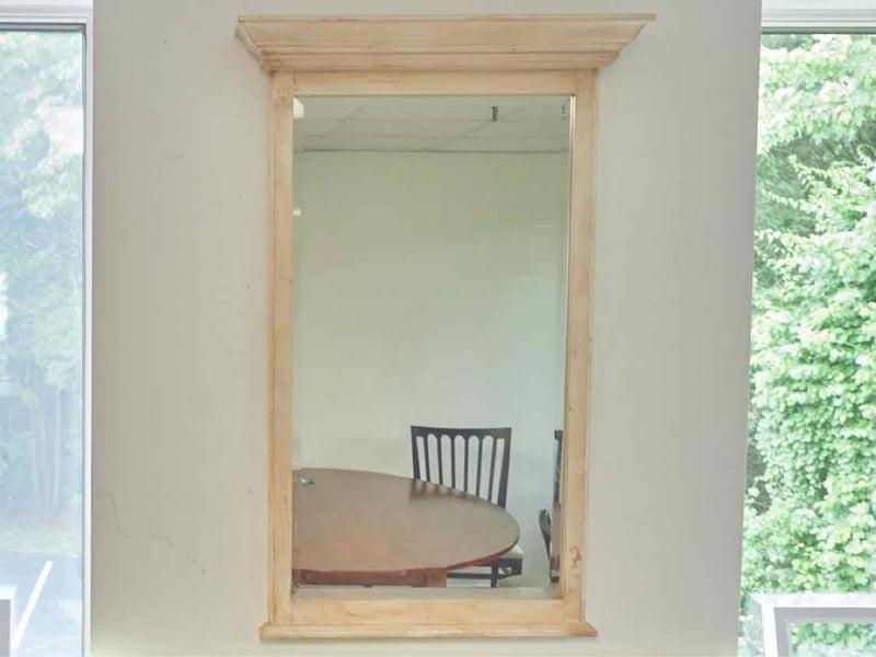 Rustic Cream Demilune W/ Matching Mirror