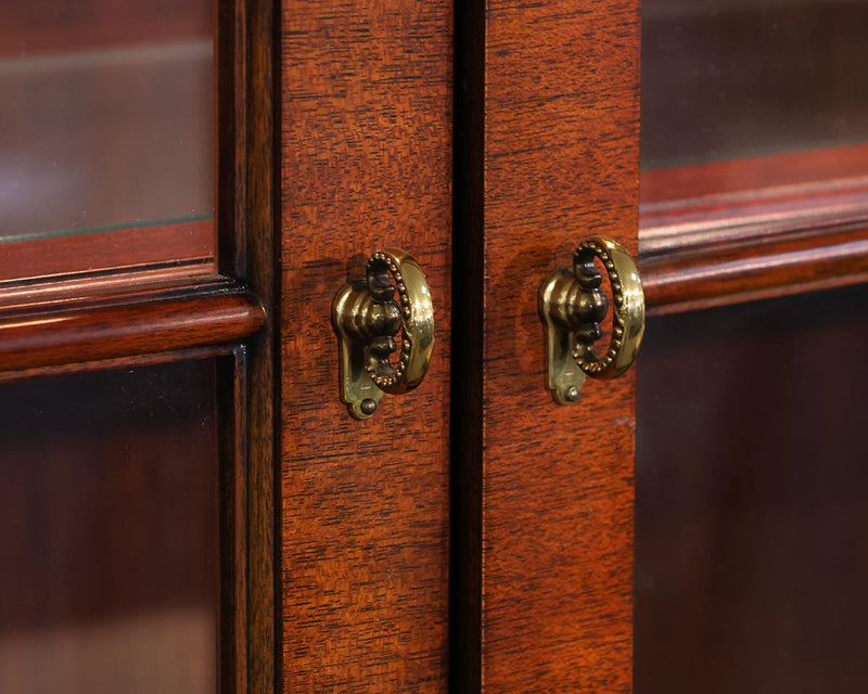 Henkel Harris Inlaid Mahogany Lighted China Cabinet