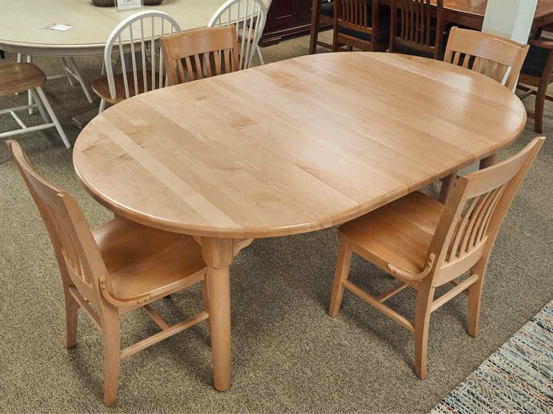 Eastern Butcher Block Maple Table & Set of Four Chairs