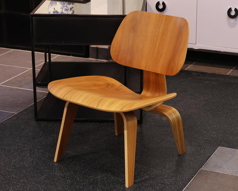 Eames Office Molded Plywood Lounge Chair in Walnut