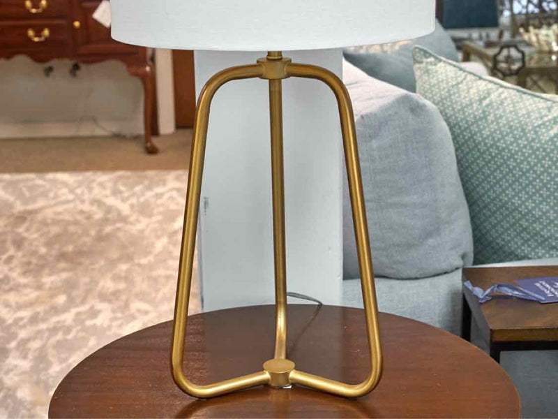 Contemporary Open Brass Table Lamp