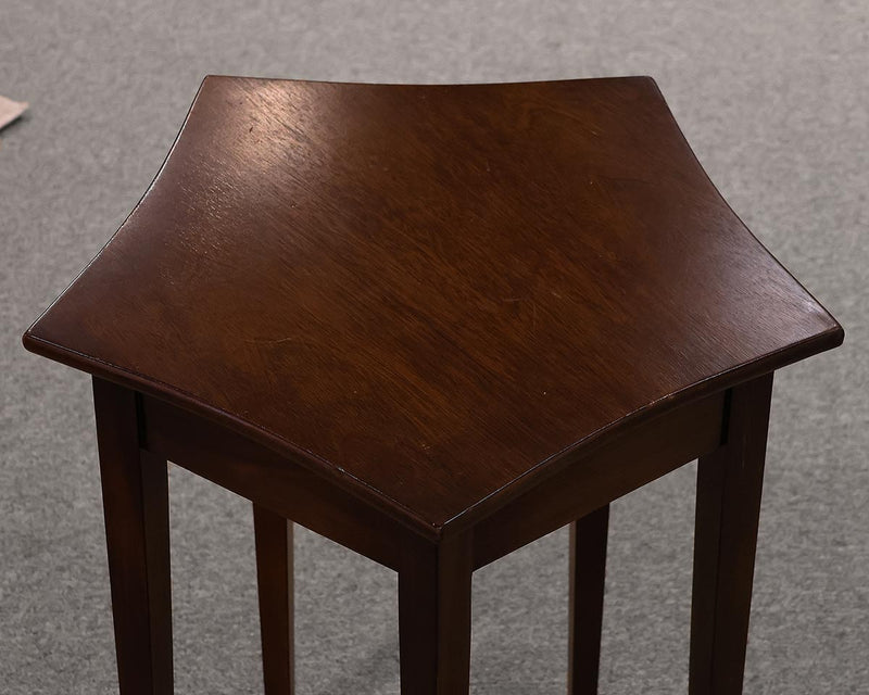 Octagon Accent Mahogany Table