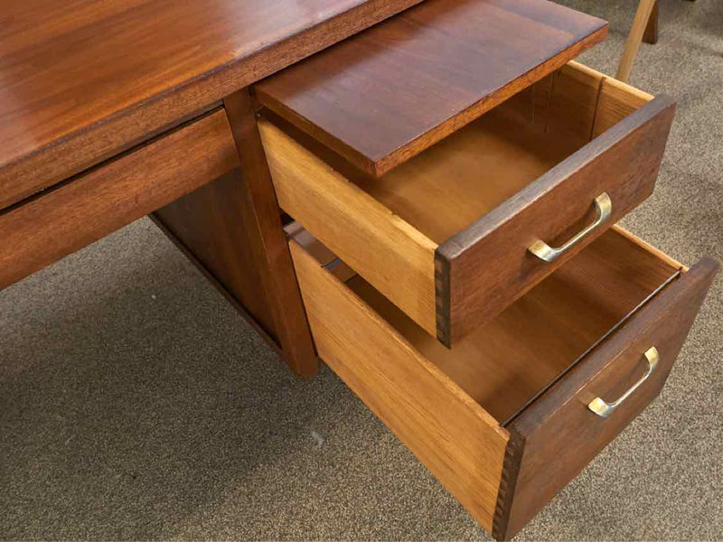 Cherry Six Drawer Writing Desk