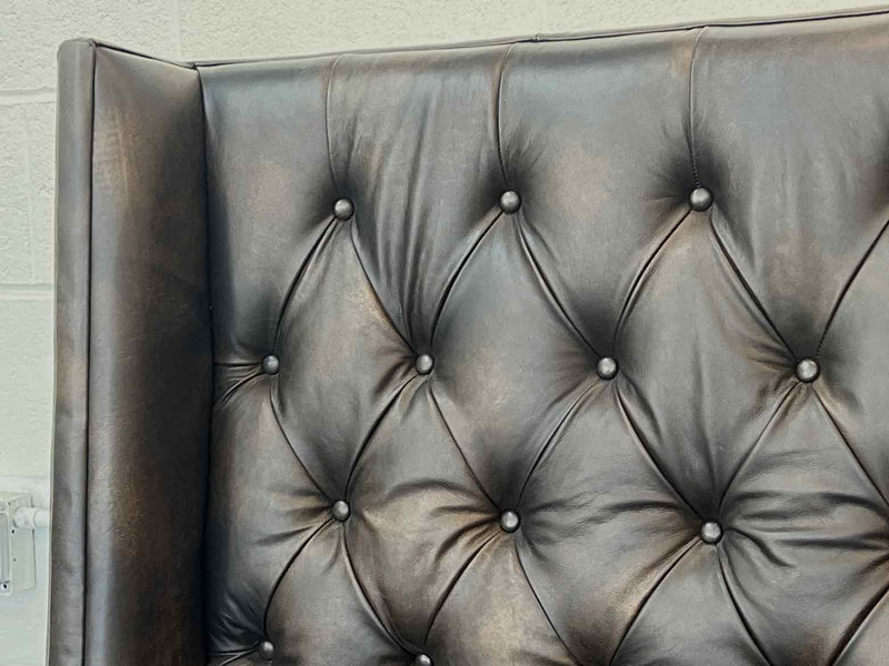 Restoration Hardware Leather Queen Bed