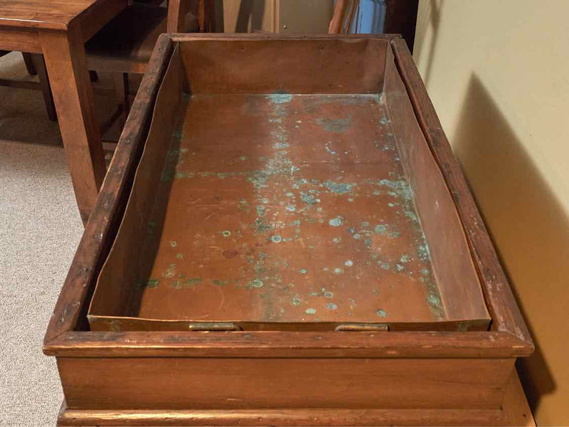 Antique CopperTray  2 Door  Dry Sink