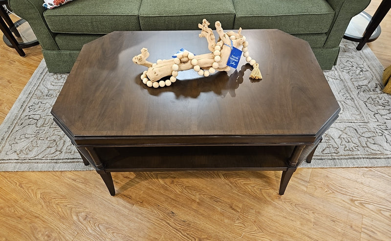 Cherry Cocktail Table with Cut Corners