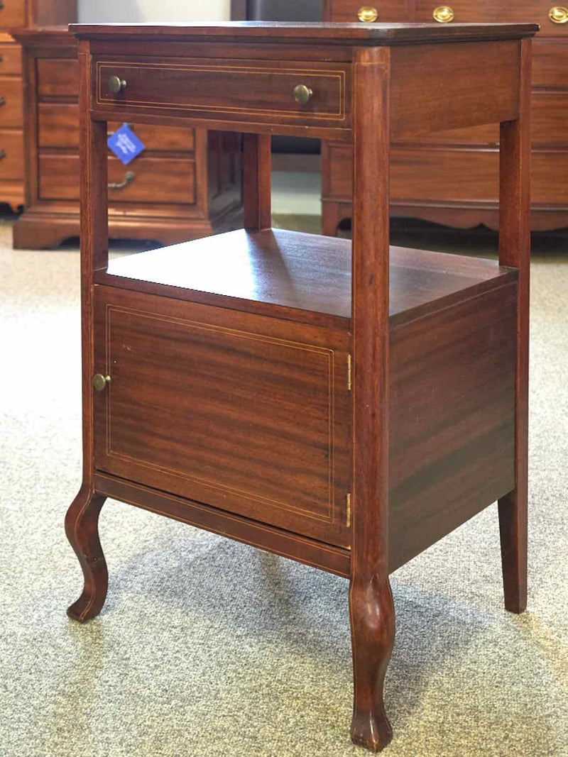 Mahogany Cabriole Leg Nightstand