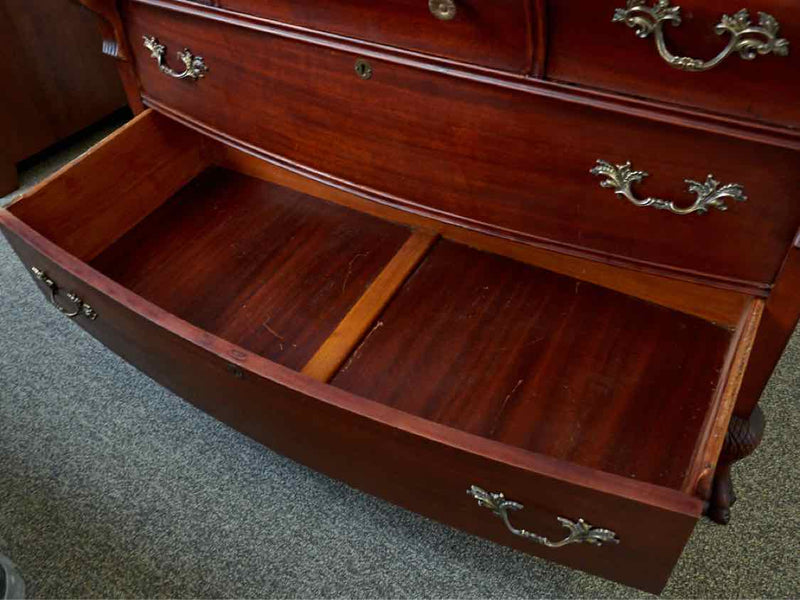 Antique Mahogany Dresser With Claw Feet