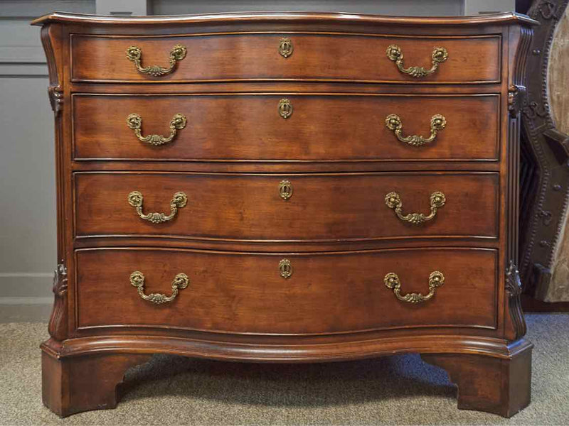 Henredon Mahogany Serpentine Front Accent Chest