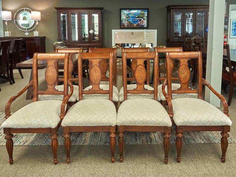 Set of Eight Domain Two Tone Cherry Dining Chairs