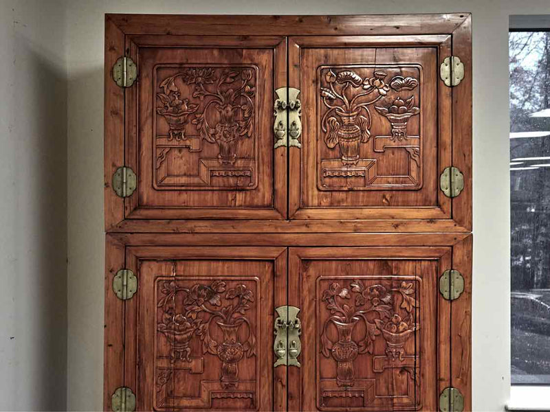 Rustic Asian Inspired Armoire