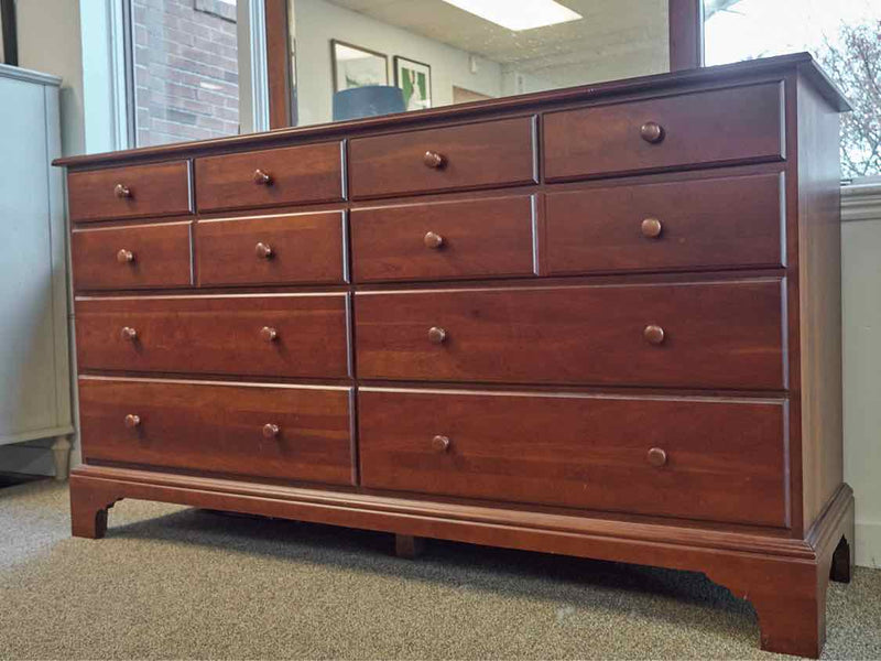 Cherry Dresser W/ Arch Top Mirror