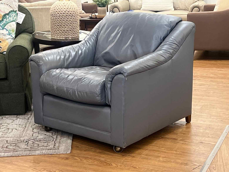 Leathercraft Grey Leather Chair