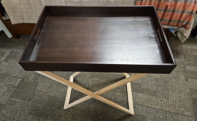 Butler's Side Table on Wooden Base