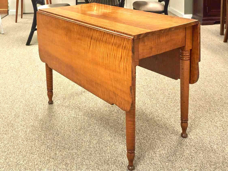 Tiger Maple Drop Leaf Table