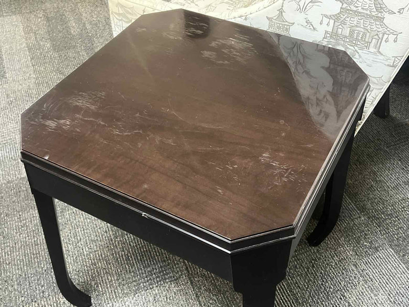 Espresso Square Top Side Table