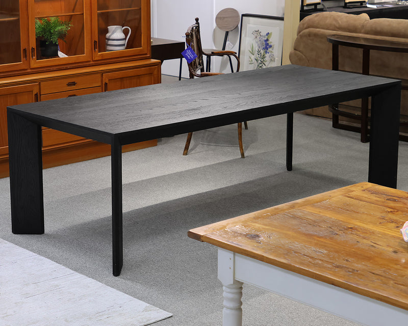 RH Teen Arles 8' Dining Table in Black Oak Finish