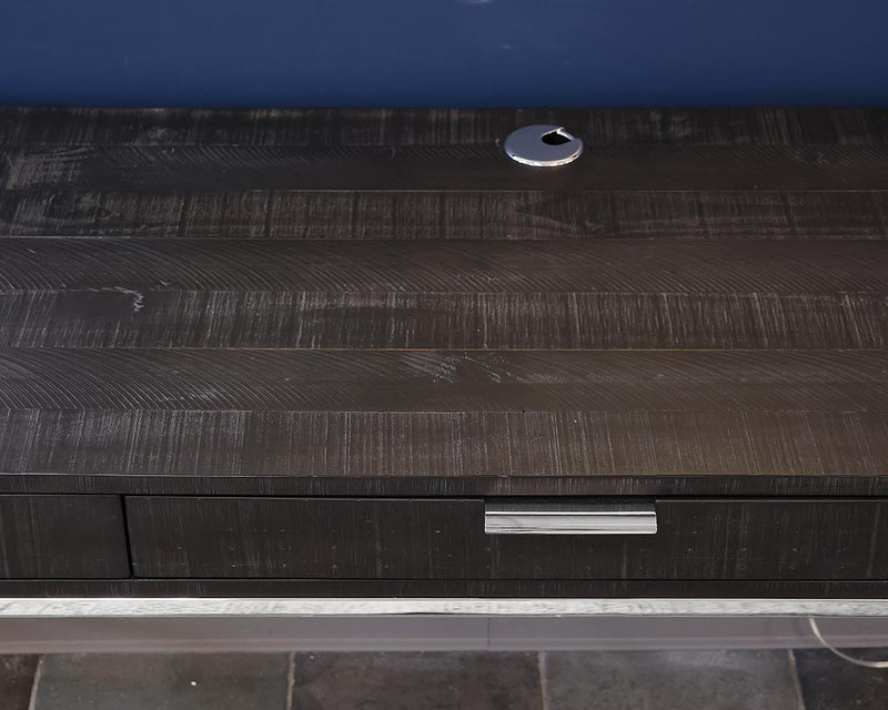 Bernhardt 'Coleman' Desk in Charcoal Grey Finish with 3 Drawers