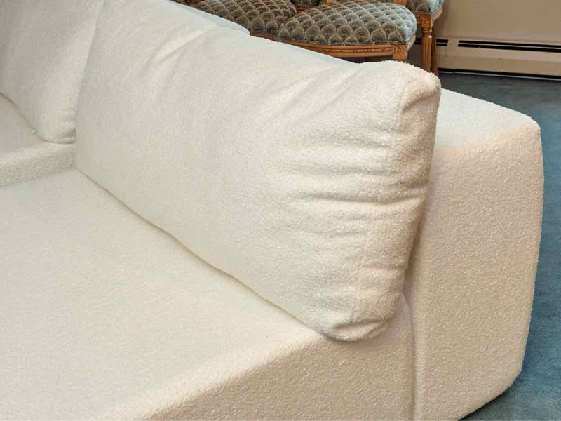 Inside Weather Modular Armless Chair Chaise Ottoman In Boucle Aspen