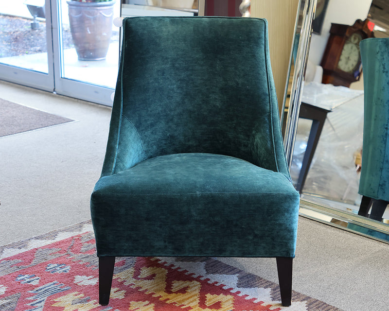 Arhaus  Laris Chair in Emerald Velvet