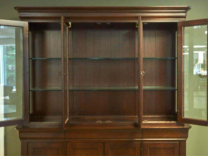 West Brothers Furniture Cherry Louie Philipe Style China Cabinet