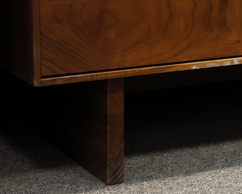 Room & Board Hudson Armoire in Walnut with Stainless Steel Pulls