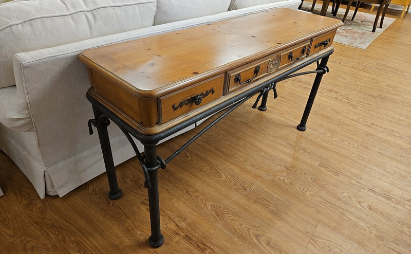 National Mt. Airy Wood and Iron Console