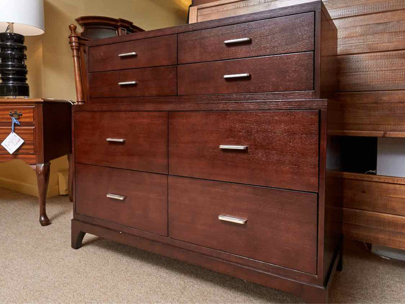 Ethan Allen Espresso Finish 8 Drawer Chest On Chest