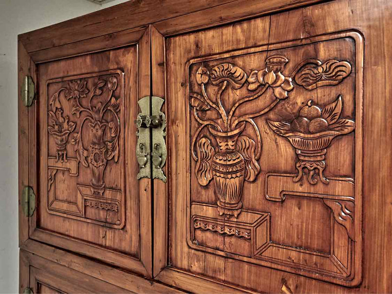 Rustic Asian Inspired Armoire