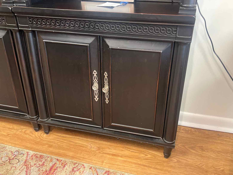 Aspen Home Black Bookcase with Red Undertone