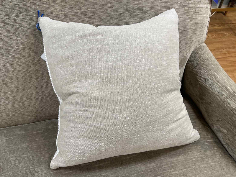 Ivory Crochet Accent Pillow